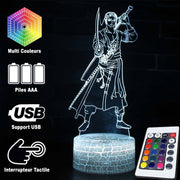 Lampe 3D One Piece Roronoa Zoro Combat