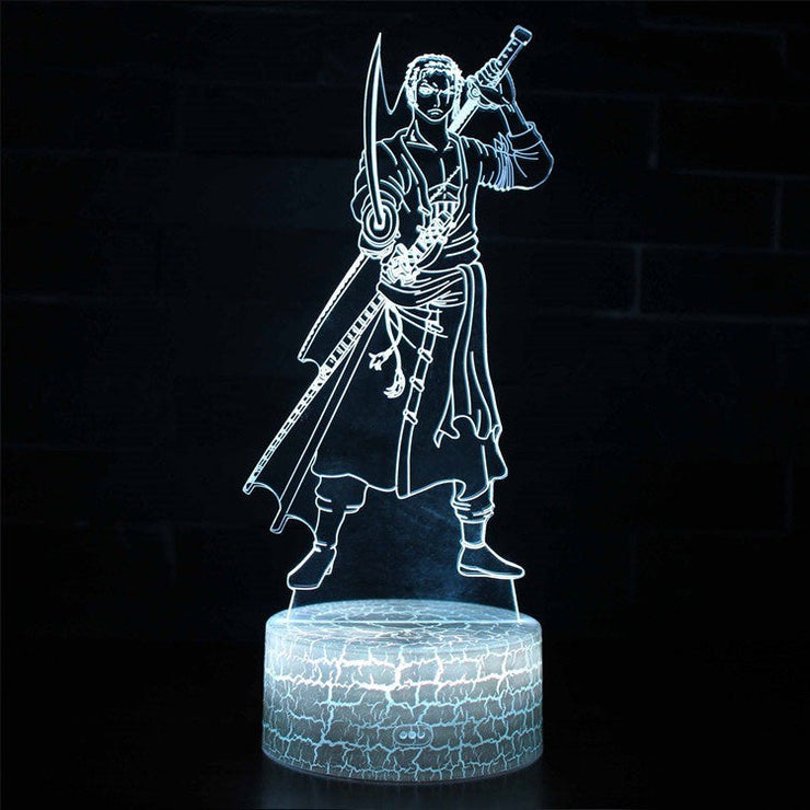 Lampe 3D One Piece Roronoa Zoro Combat