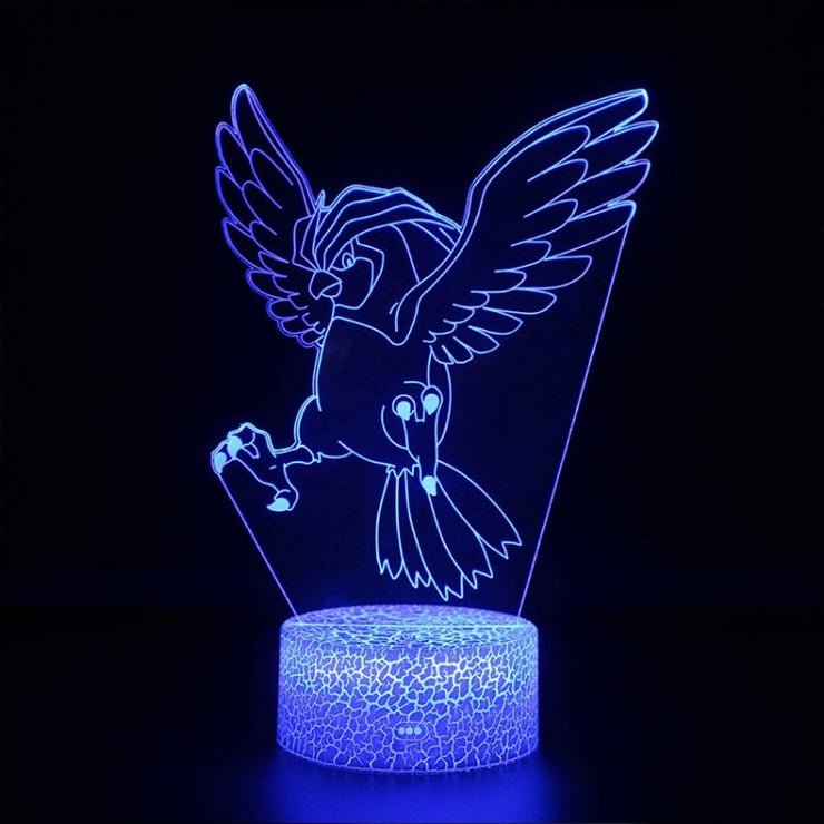 Lampe 3D Pokémon Roucoups