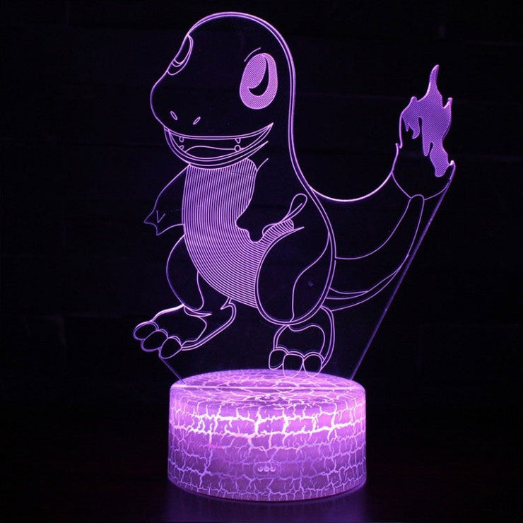 Lampe 3D Pokémon Salamèche