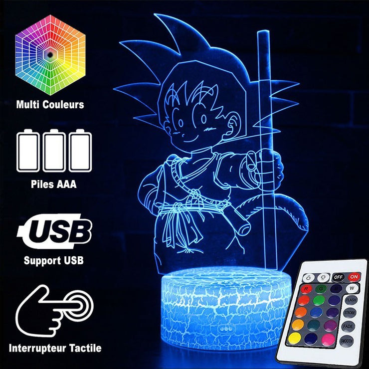 Lampe 3D Dragon Ball Sangoku Enfant