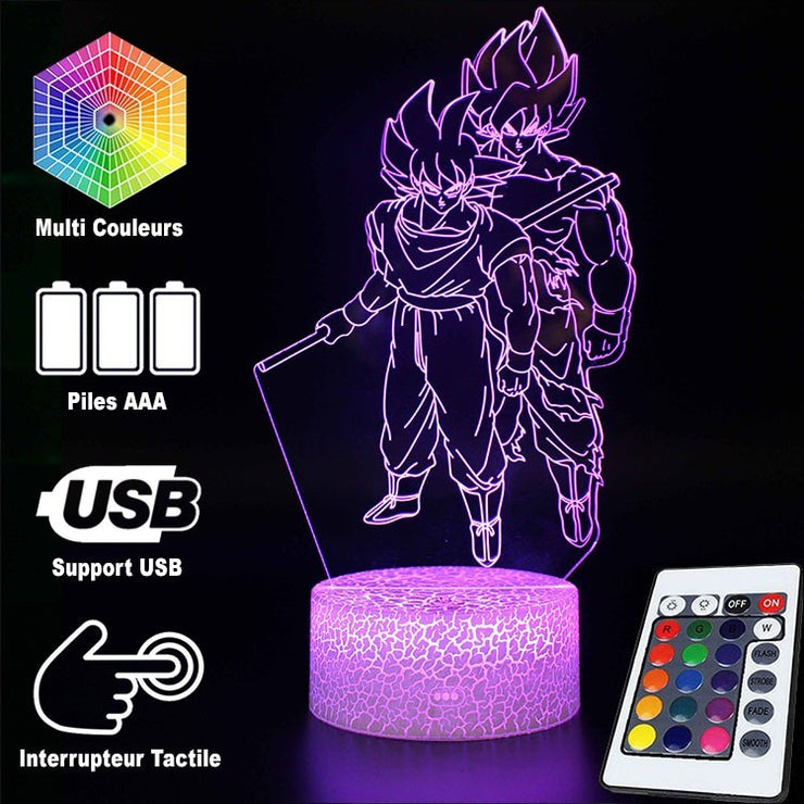 Lampe 3D Dragon Ball Z Sangoku Super Saiyan