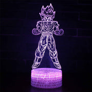 Lampe 3D Dragon Ball Z San Goku Transformation