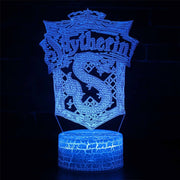 Lampe 3D Harry Potter Blason Serpentard