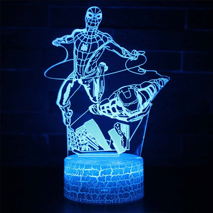 Lampe 3D Marvel Spider-Man & Iron Man