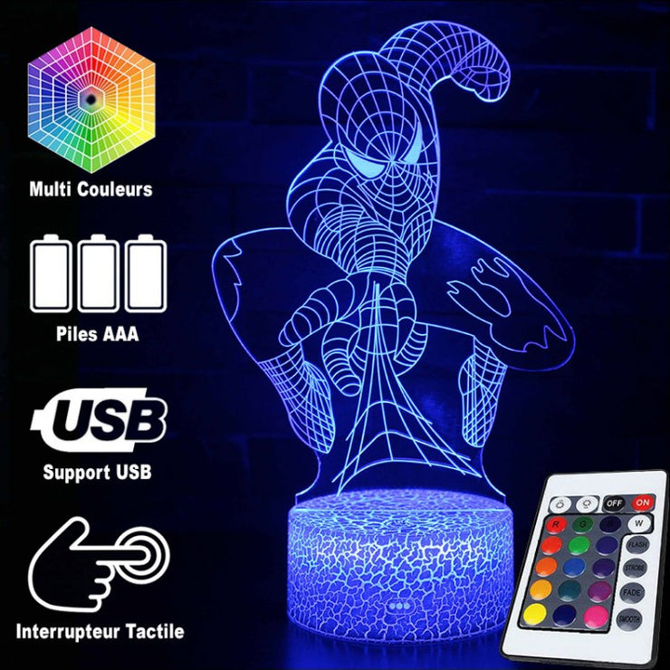 Lampe 3D Marvel Spider-Man Toile