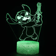 Lampe 3D Stitch Rockeur!