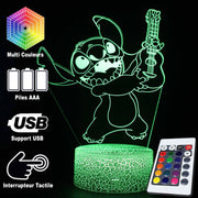 Lampe 3D Stitch Rockeur!