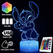 Lampe 3D Stitch & Son Nounours