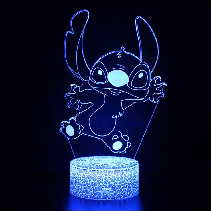 Lampe 3D Stitch Qui Sort Les Griffes