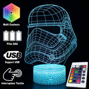 Lampe 3D Star Wars Casque Stormtrooper