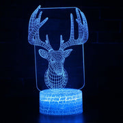 Lampe 3D Tête De Cerf