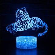 Lampe 3D Tigre Couché