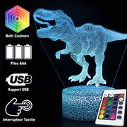 Lampe 3D Dinosaure Tyrannosaure Qui Crie