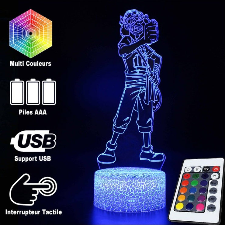 Lampe 3D One Piece Usopp