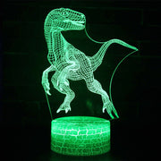 Lampe 3D Dinosaure Vélociraptor Qui Court