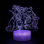 Lampe 3D Winnie L'Ourson & Ses Amis