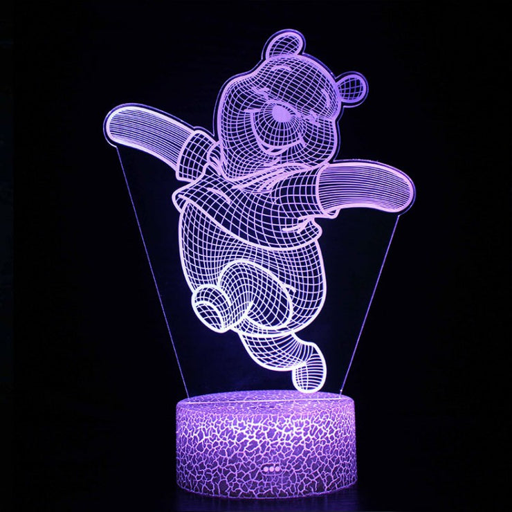 Lampe 3D Winnie L'Ourson Joyeux