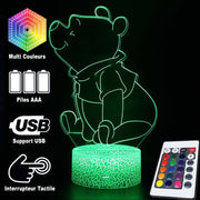 Lampe 3D Winnie L'Ourson Assis