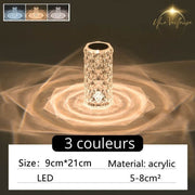 Lampe de chevet tactile - Veilleuse CrystalDesign™