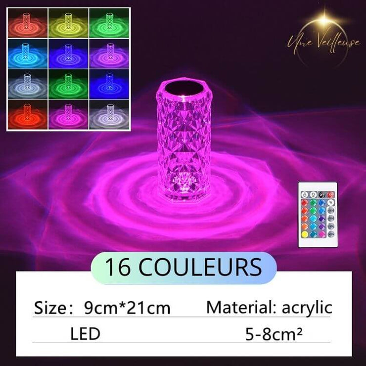 Lampe de chevet tactile - Veilleuse CrystalDesign™