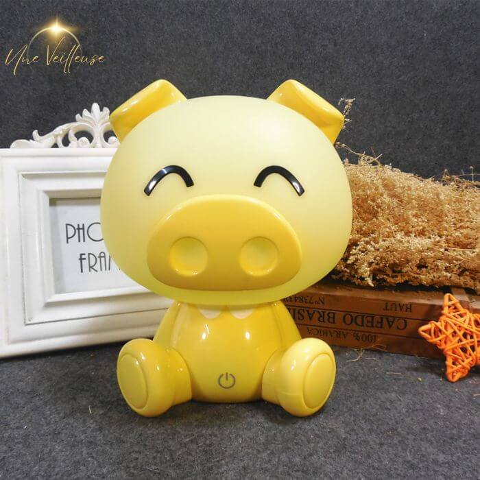 Lampe de chevet enfant - Pouffy™ le cochon